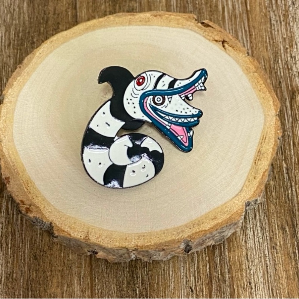 Beetlejuice Sandworm Pin
